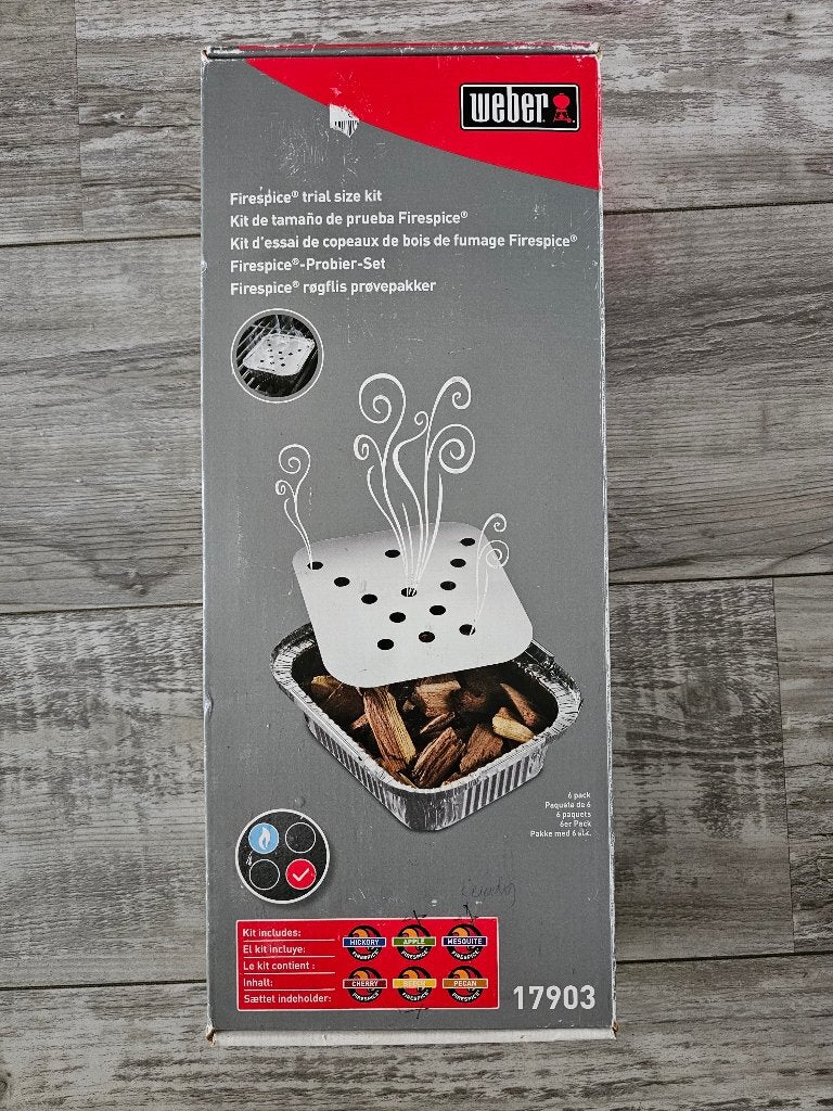 % Weber Firespice Proefpakket houtsnippers voor het roken, Ophalen of Verzenden, Gebruikt, Weber