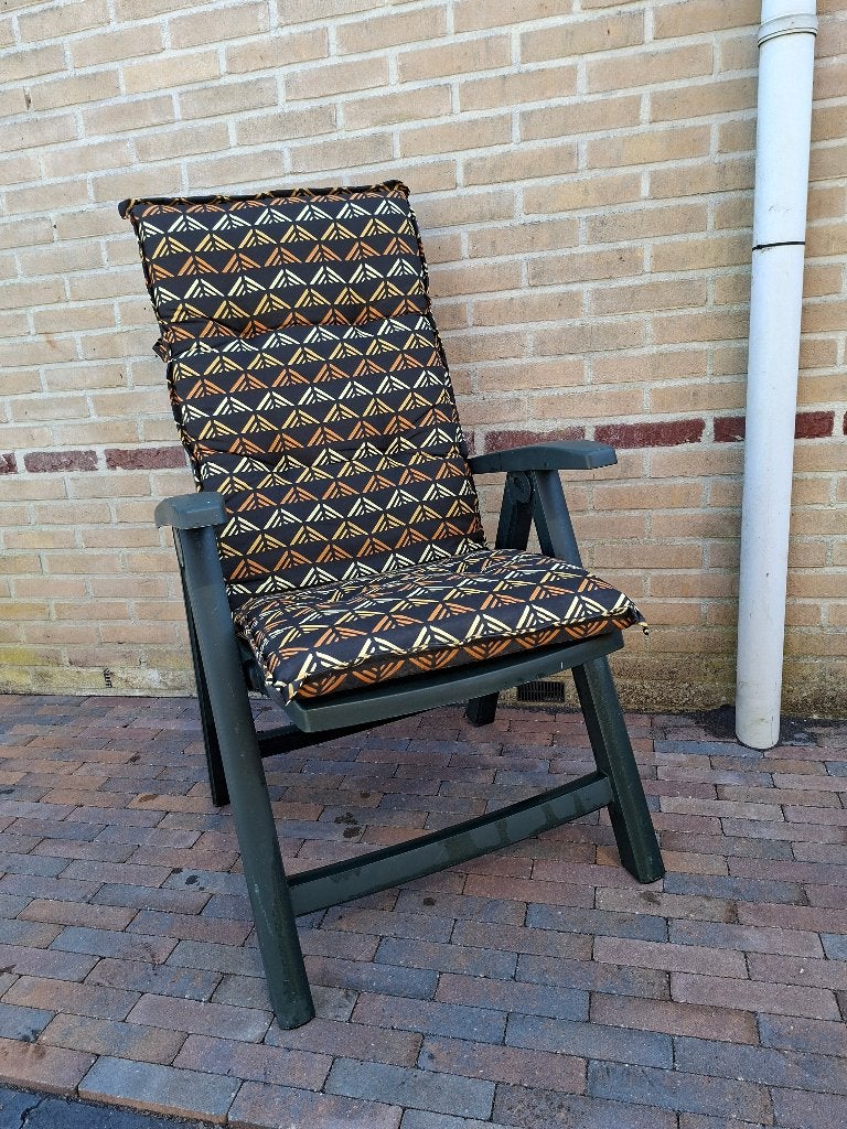 Set 4 Hartman tuinstoelen met kussens, Tuin en Terras, Ophalen, Gebruikt, Kunststof, Verstelbaar