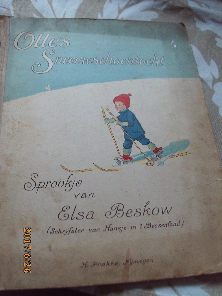 Olle s Sneeuwschoentocht Sprookje Elsa Beskow 1909, Ophalen of Verzenden, Gelezen, Elsa Beskow, Prentenboek