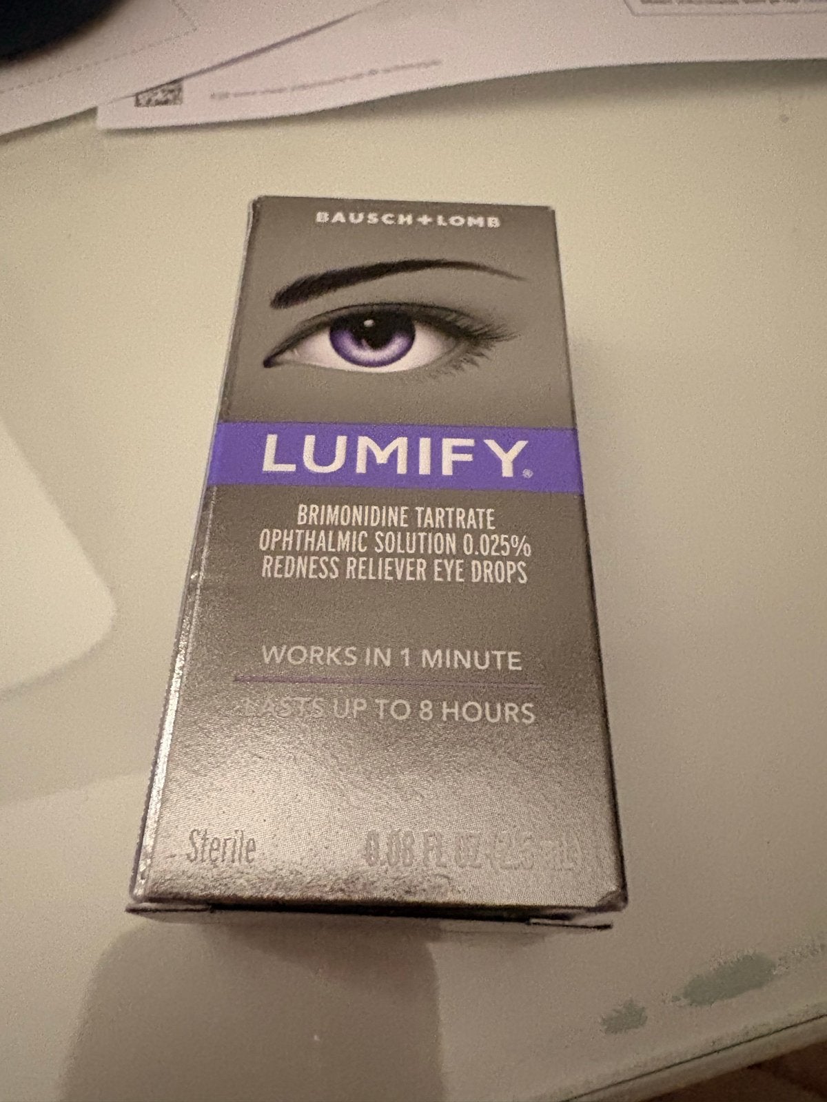 Originele Lumify oogdruppels uit Amerika geseald, Ophalen of Verzenden, Nieuw, Overige typen