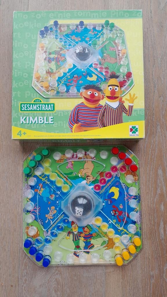 Sesamstraat Kimble Bordspel, Hobby en Vrije tijd, Gezelschapsspellen | Bordspellen, Drie of vier spelers, Ophalen of Verzenden