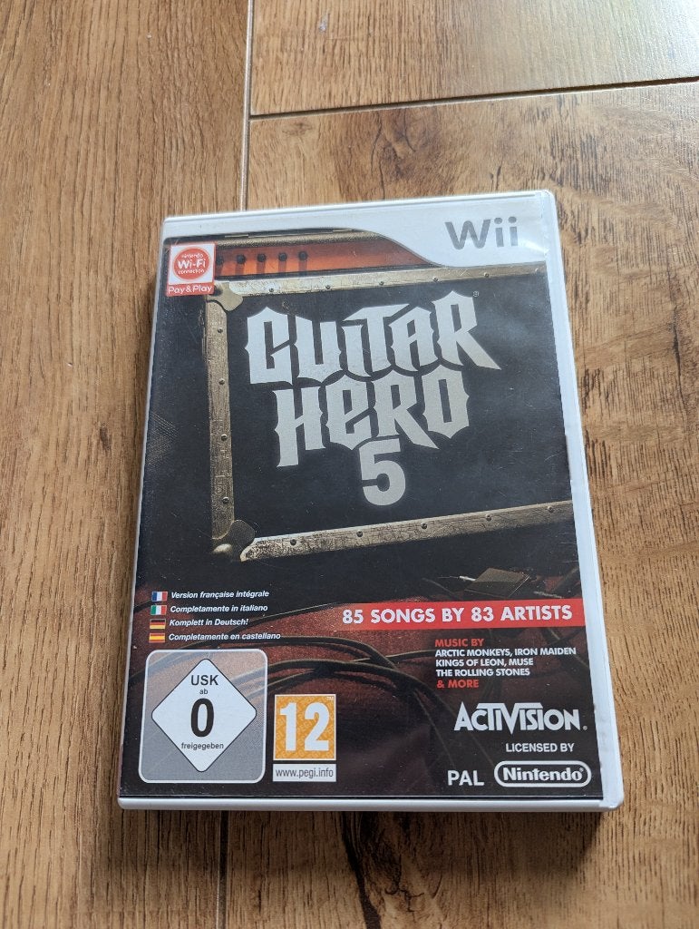 Nintendo Wii Spel - Guitar Hero 5, Spelcomputers en Games, Ophalen of Verzenden, Zo goed als nieuw, Sport, 3 spelers of meer