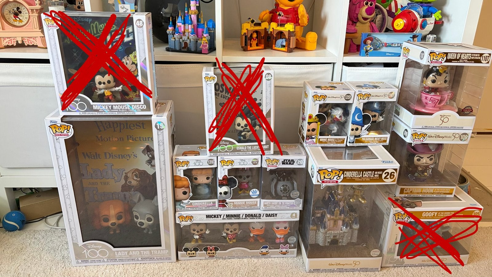 Disney Funko Pop Collectie (Disney 100 & WDW50) 10 stuks!, Ophalen of Verzenden, Zo goed als nieuw