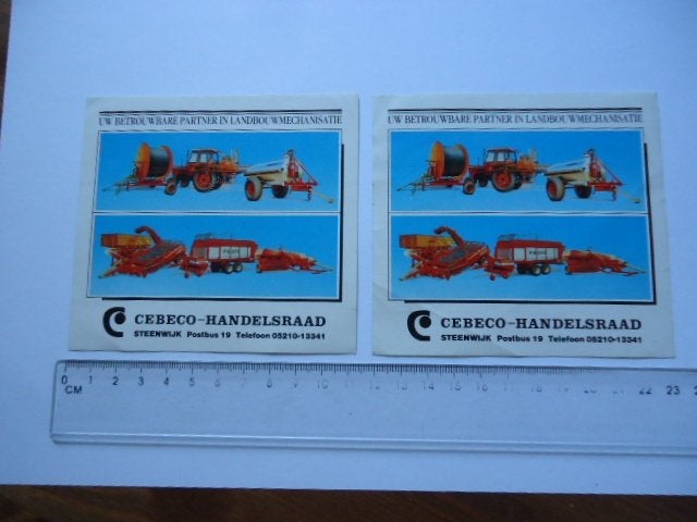 sticker oud Cebeco Handelsraad steenwijk traktor landbouw, Verzenden, Zo goed als nieuw, Bedrijf of Vereniging