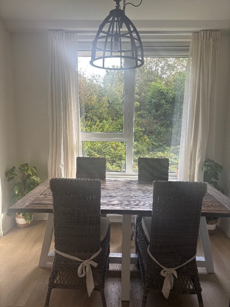 Riviera Maison dining table, Huis en Inrichting, Ophalen, 200 cm of meer, 50 tot 100 cm, Zo goed als nieuw