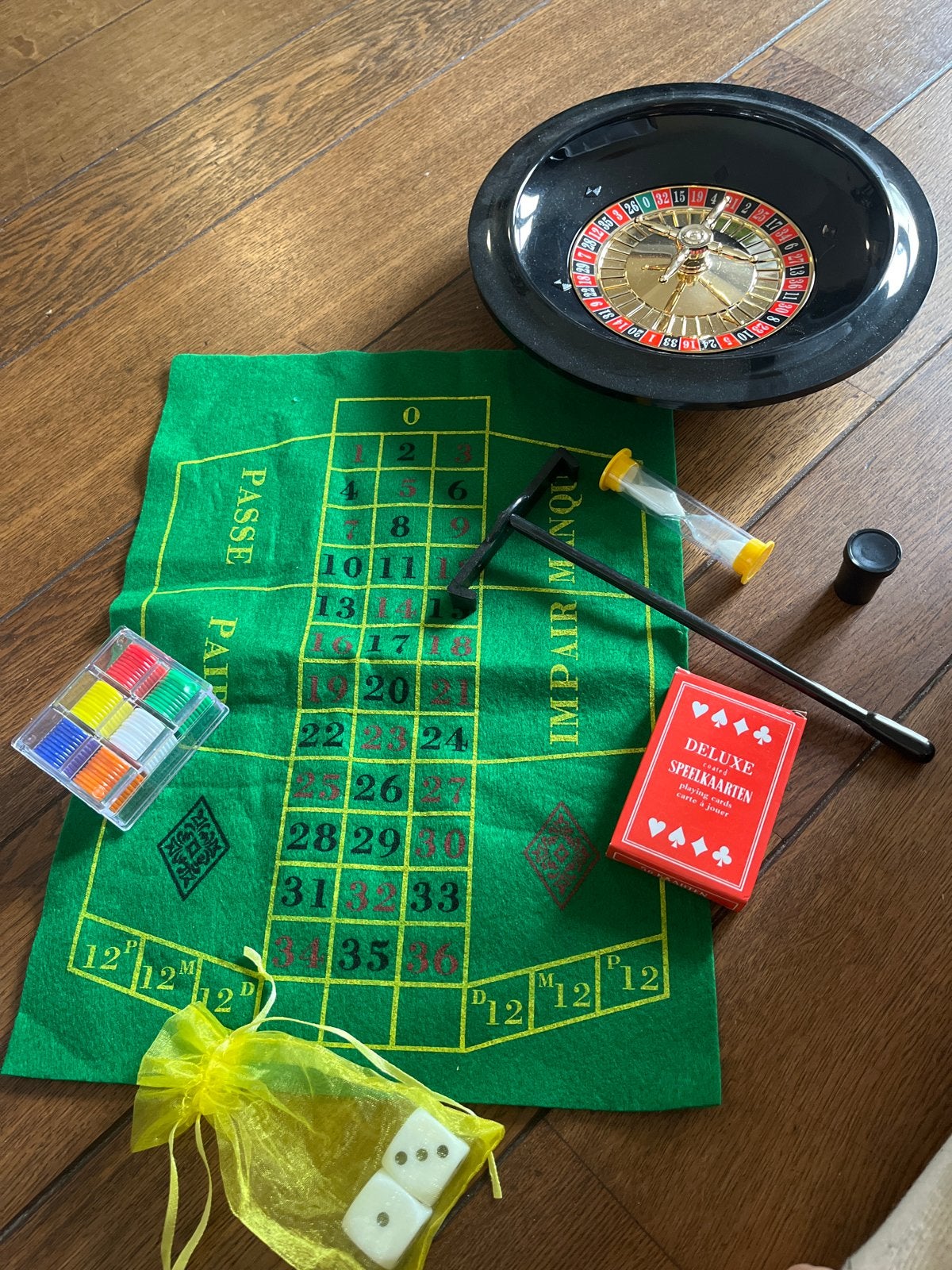 Roulette spelset - Compleet casino thuis, Vijf spelers of meer, Ophalen, Gebruikt