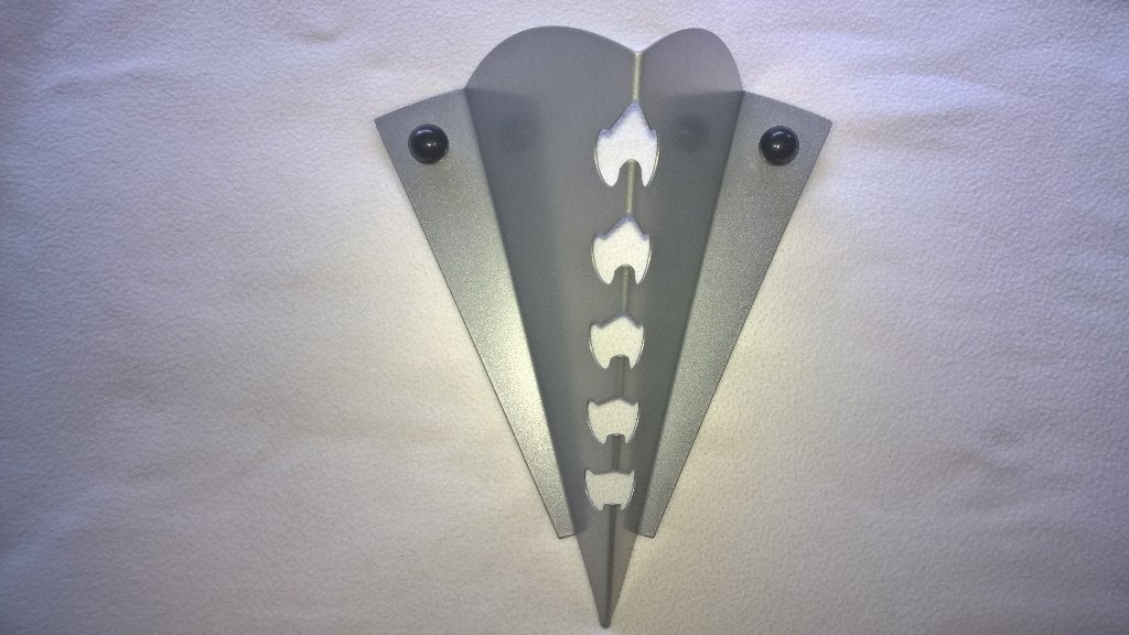 Kapstok Modern design, zilverkleurig (wandbevestiging), Wandkapstok, Ophalen of Verzenden, Zo goed als nieuw, Minder dan 100 cm
