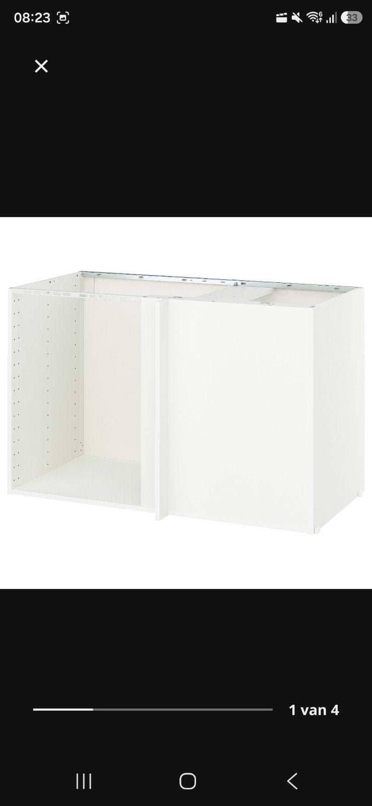 Metod hoekkast nieuw - links/rechts, Ophalen, Nieuw