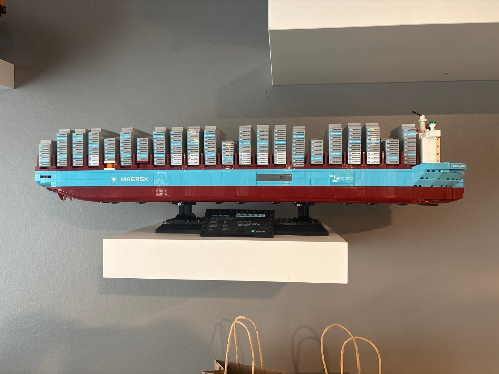 Lego Maersk 40955 containerschip met doos, Ophalen of Verzenden, Inclusief doos, Complete set, Lego