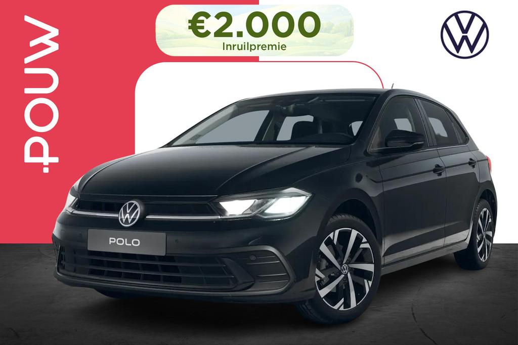 Volkswagen Polo 1.0 TSI 95pk DSG Life Edition | Parkeersenso, 12 maanden, Stof, 95 pk, Zwart
