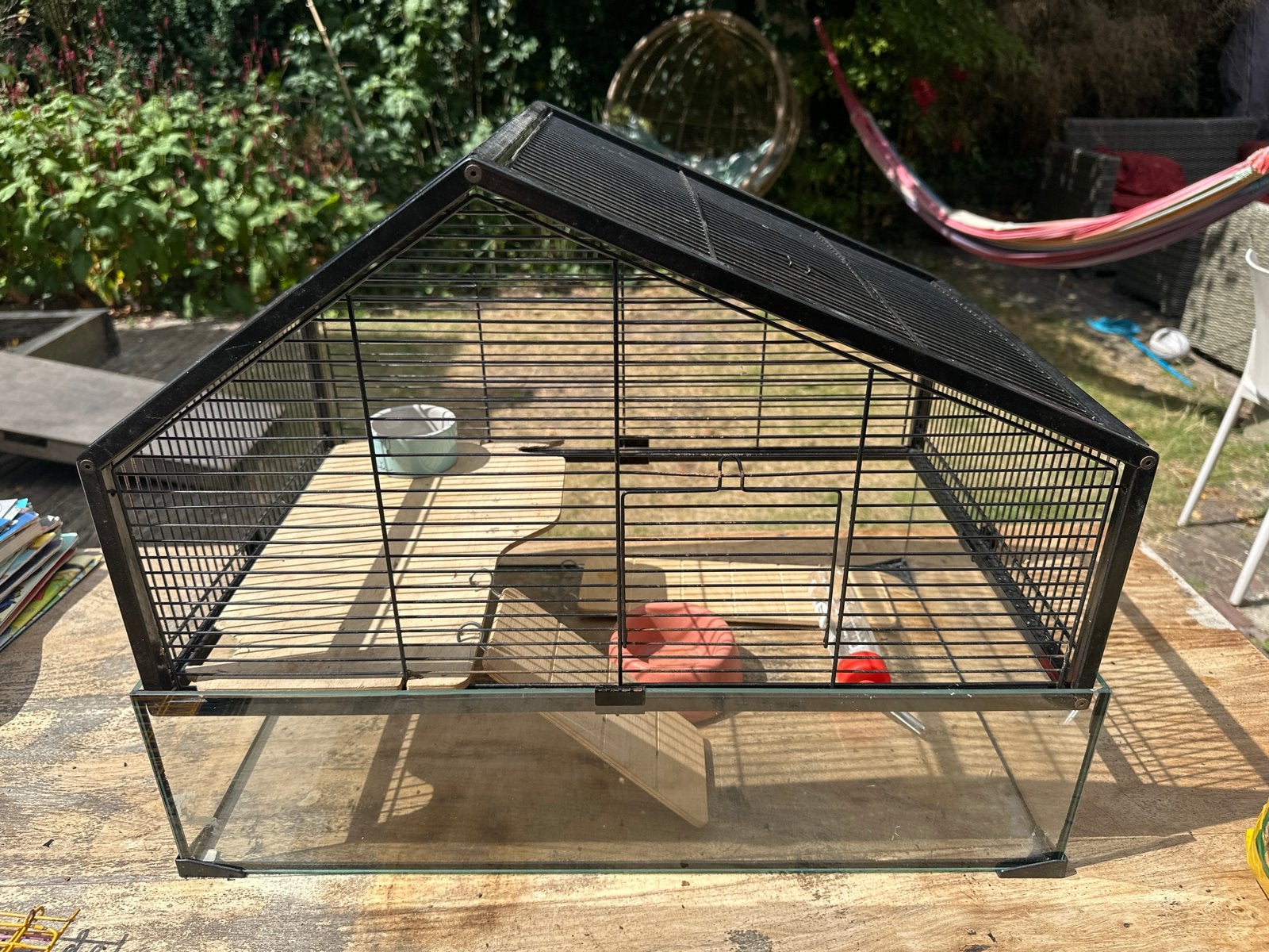 Gratis Hamsterkooi plus accessories, Dieren en Toebehoren, Kooi, Gebruikt, Minder dan 75 cm, Ophalen