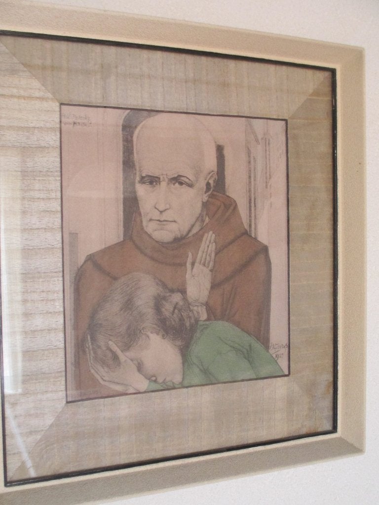 Schilderij Paterke van Hasselt, Ophalen, Overige stijlen, Portret of Personen, Papier