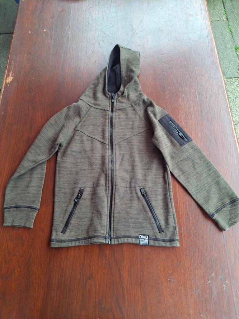 DWD Download Khaki Hoodie 122 - Sportief & Comfortabel, Ophalen of Verzenden