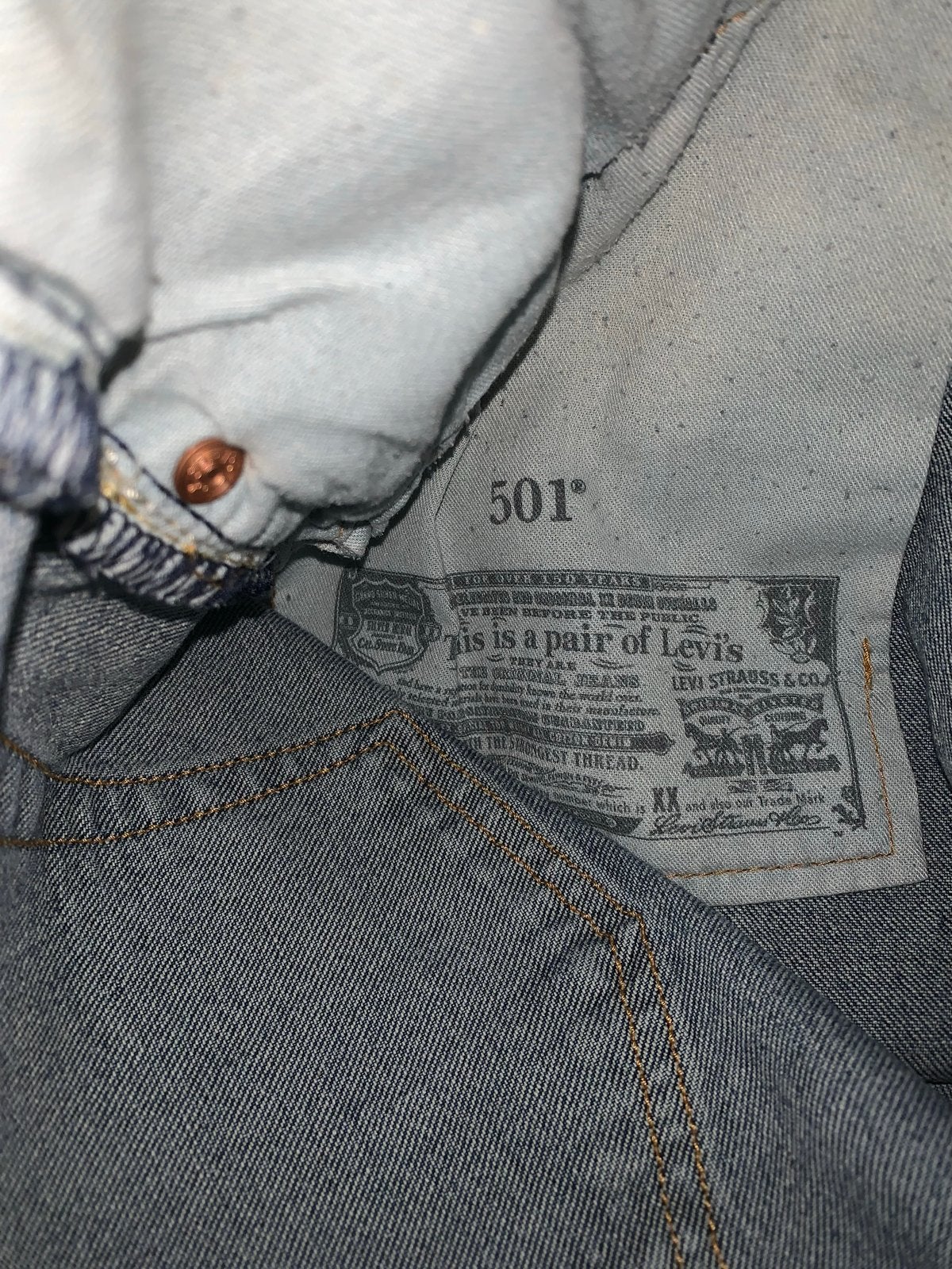 Levi's 501 Jeans - W32 L30, Ophalen of Verzenden, Gedragen, Blauw, W32 (confectie 46) of kleiner