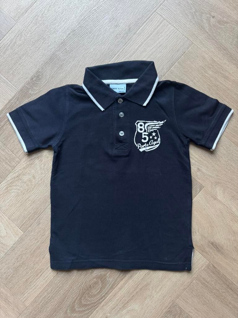 Porto Azul jongens polo blauw/wit maat 116/122, Kinderen en Baby's, Kinderkleding | Maat 116, Ophalen of Verzenden, Zo goed als nieuw