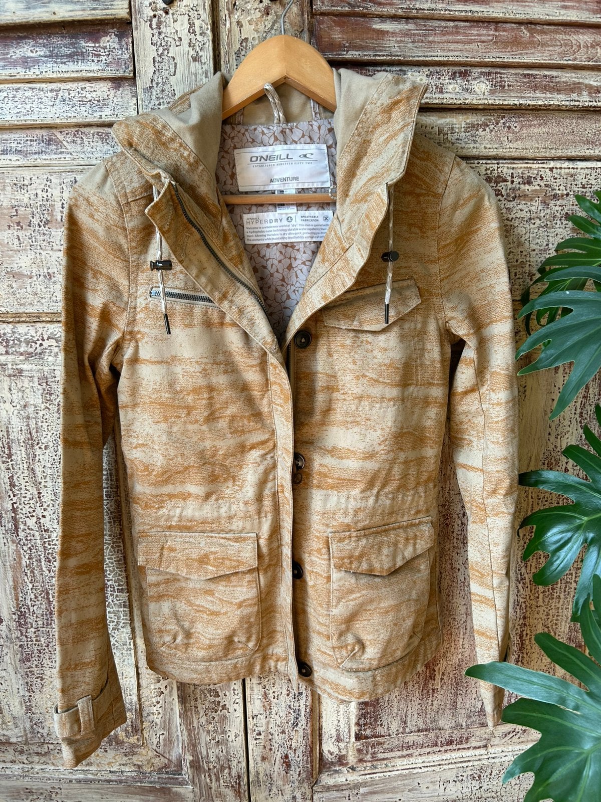 O’Neill licht bruine stevige zomerjas maat XS, Ophalen of Verzenden, Zo goed als nieuw, Maat 34 (XS) of kleiner, Beige