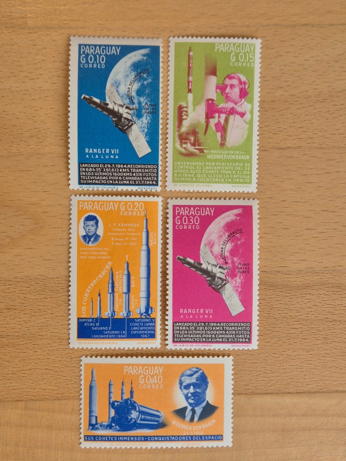 Paraguay 1964 ruimtevaart, Ophalen of Verzenden, Postfris, Zuid-Amerika