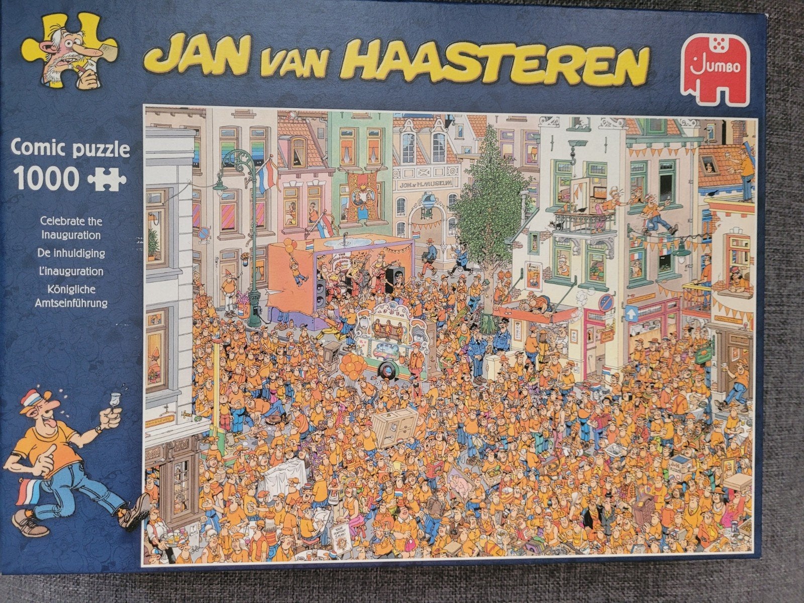Jan van Haasteren De Inhuldiging, Ophalen of Verzenden, 500 t/m 1500 stukjes, Zo goed als nieuw, Legpuzzel