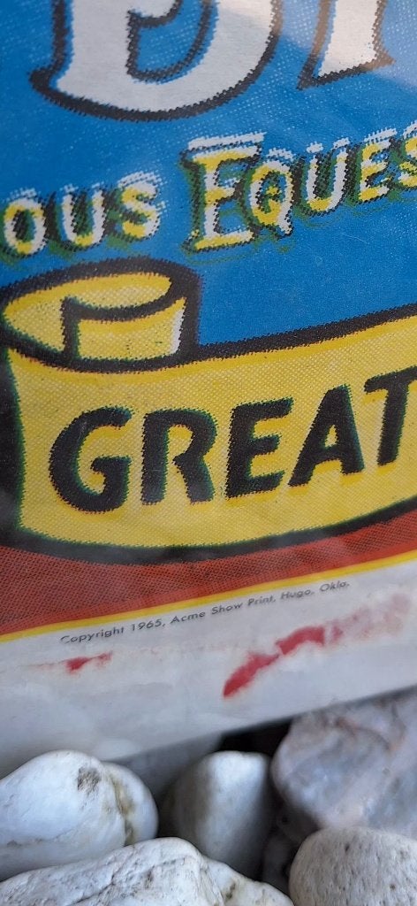 Vintage circus poster🤡 origineel uit 1965 en de U.S.A., Ophalen of Verzenden, Gebruikt, A1 t/m A3, Overige onderwerpen