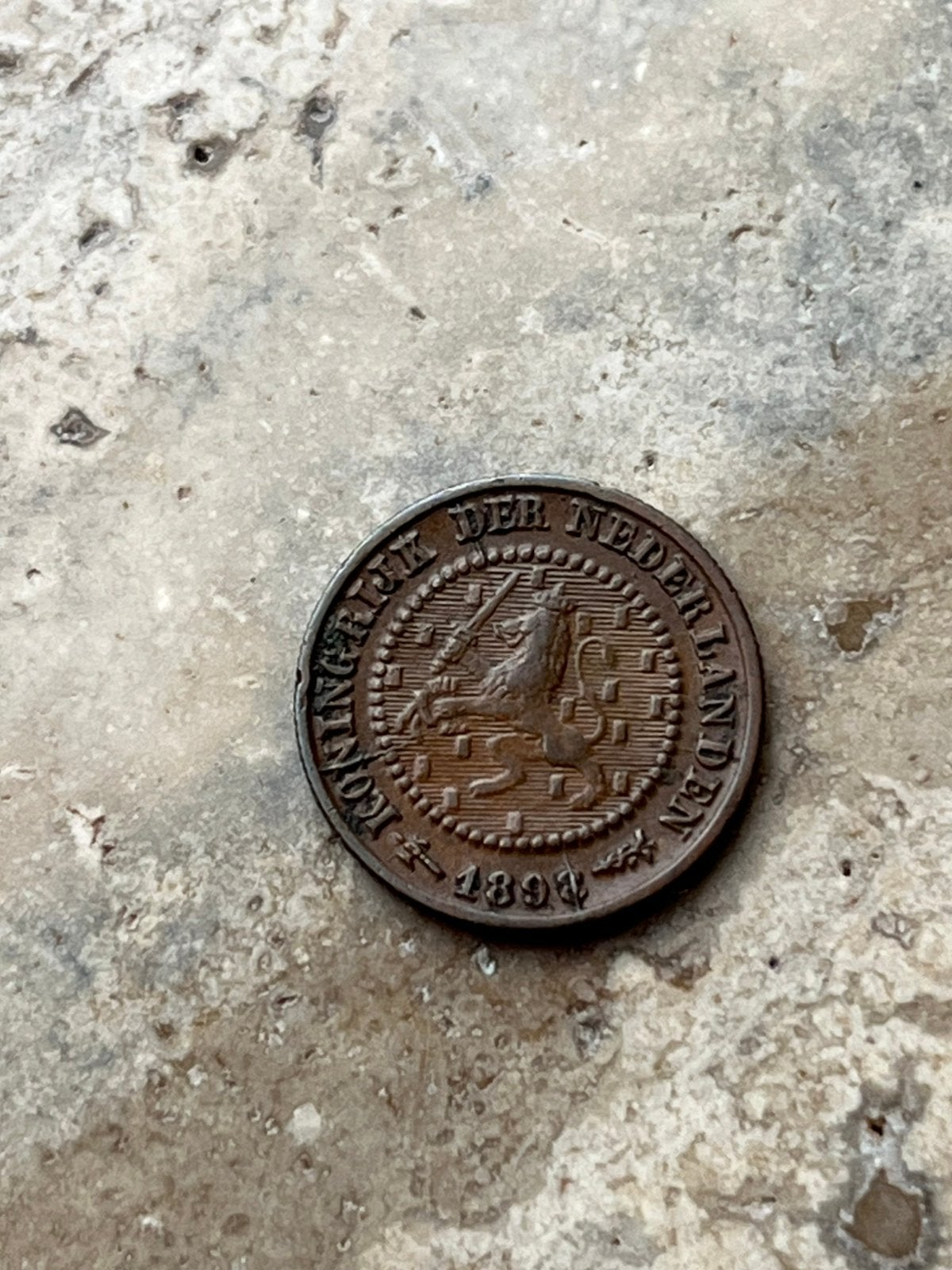 1/2 cent 1898 met stempelbreuk , zeer mooie kwaliteit, Postzegels en Munten, Munten | Nederland, Ophalen of Verzenden, Koningin Wilhelmina