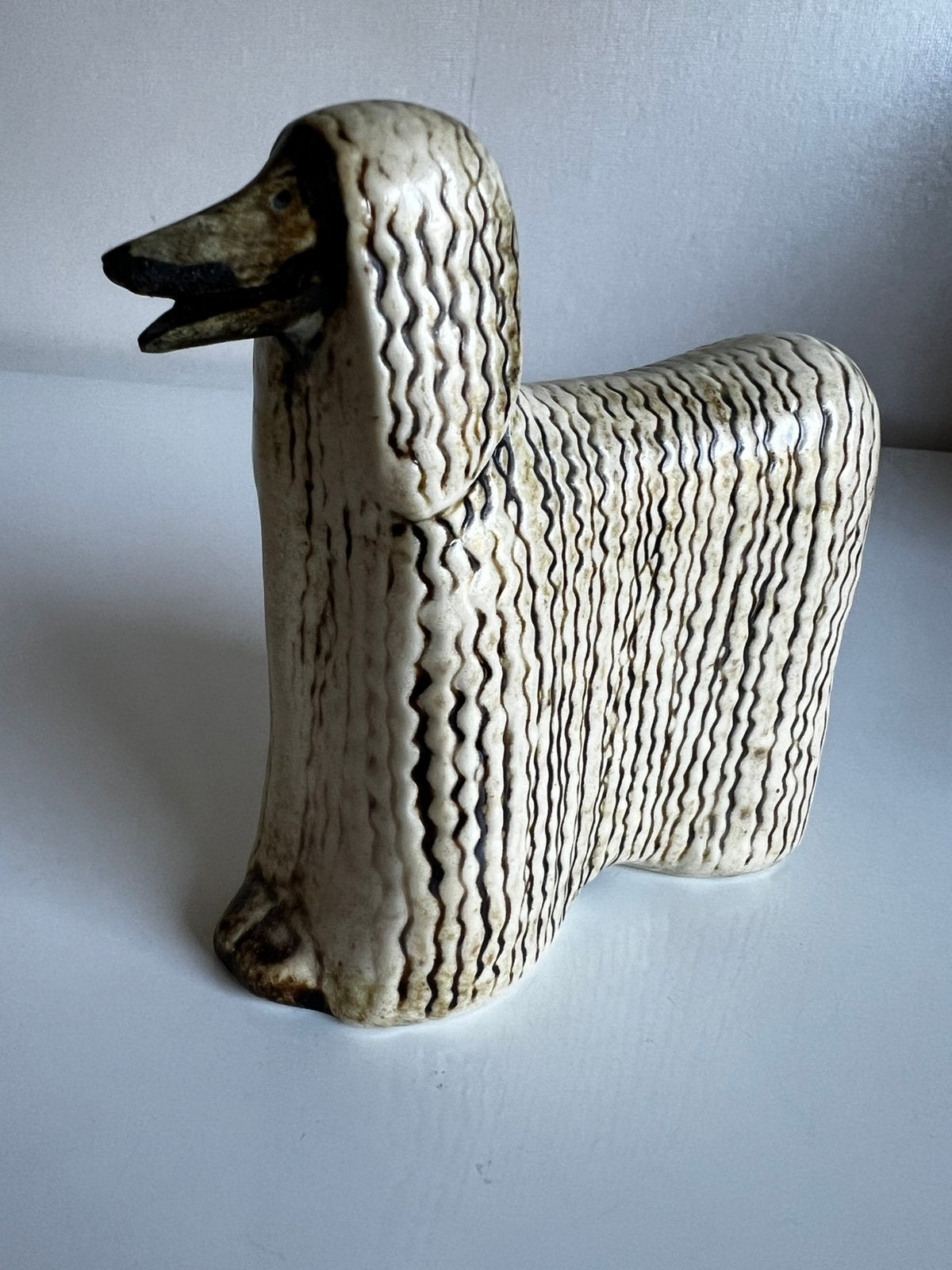 Lisa Larson Gustavsberg Afghaanse Windhond Zonder Staart, Antiek en Kunst, Ophalen of Verzenden, Object, Steen/keramiek