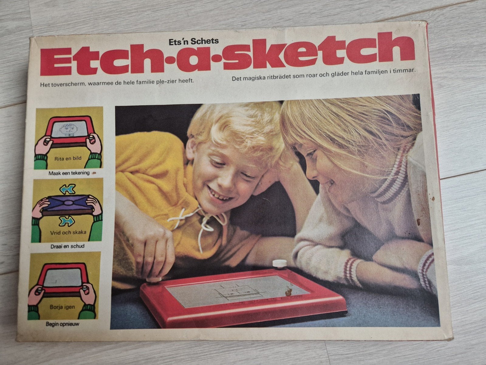 1960 de originele etch-a-sketch original etch a sketch, Ophalen of Verzenden