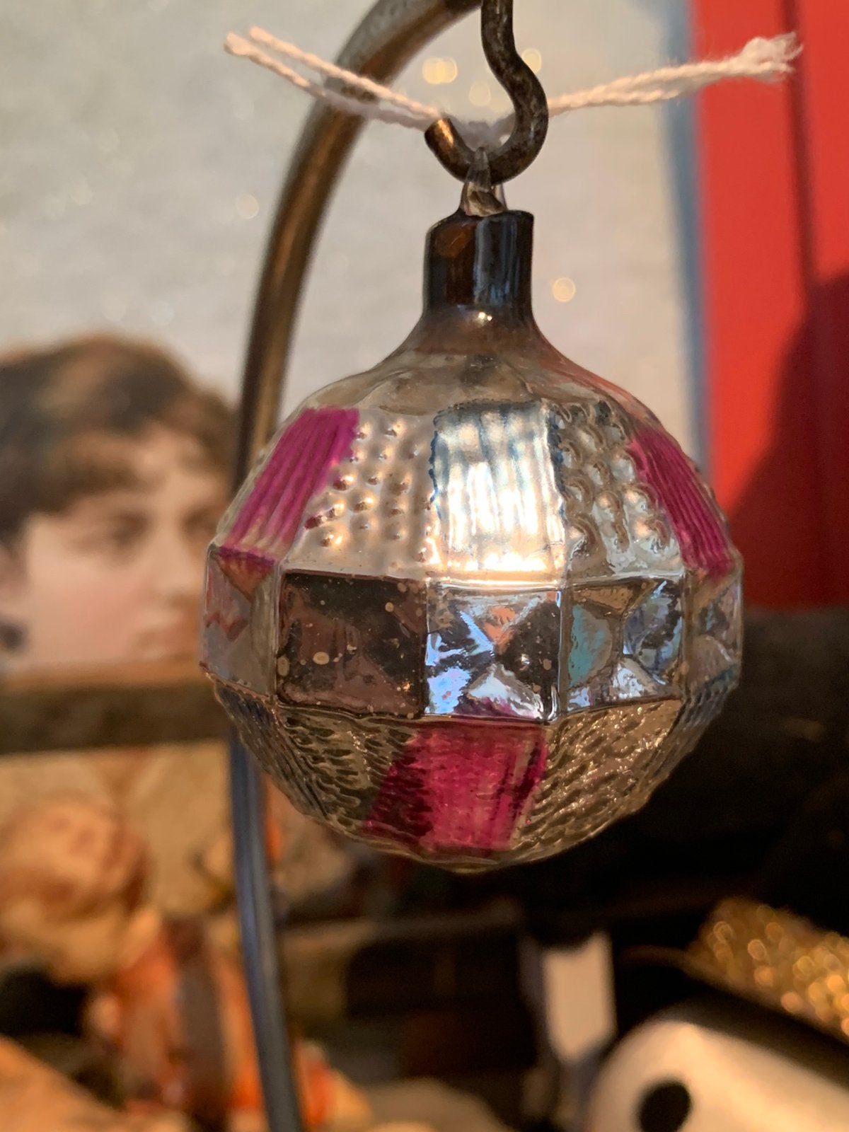 Kerst ajeko reflector kerstbal glazen oogje, Diversen, T, Ophalen of Verzenden, Zo goed als nieuw, N