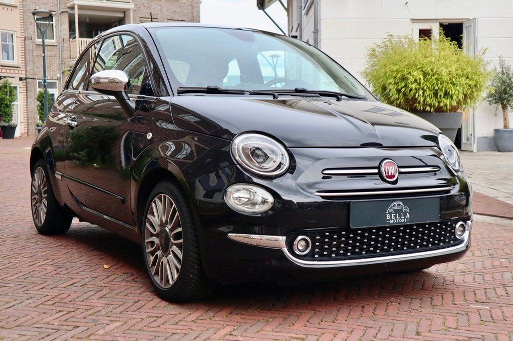 Fiat 500 0.9 TwinAir Lounge | Pelle Frau Leder | Panoramadak, Voorwielaandrijving, Gebruikt, Handgeschakeld, 26 km/l