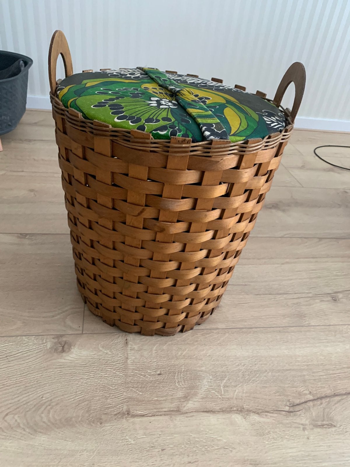 was- of speelgoedmand, Ophalen, Rechthoekig, Hout