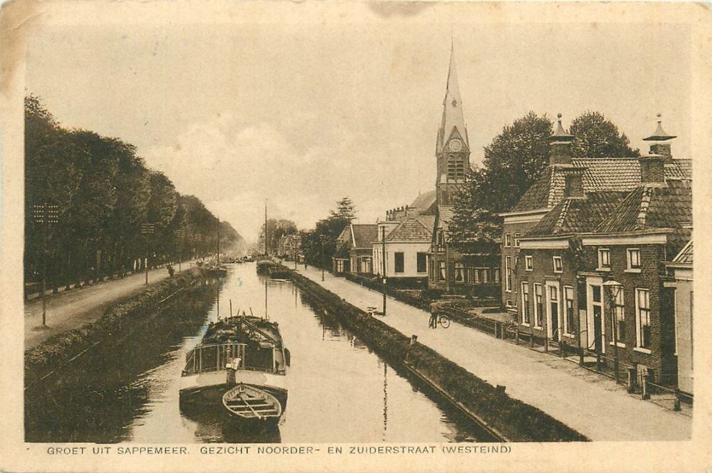 701-289-025 Sappemeer Noorder en Zuiderstraat, Verzenden, Voor 1920, Groningen