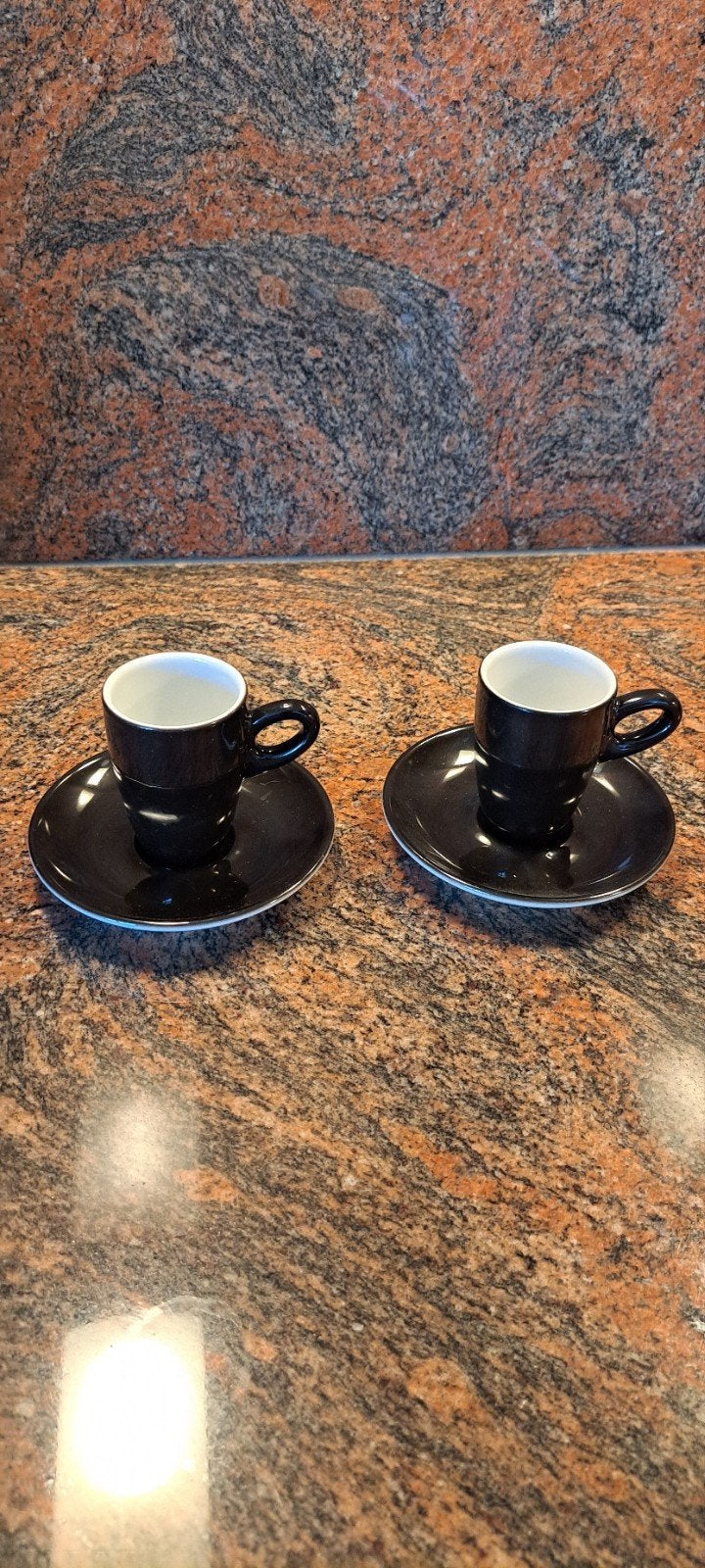 Wäschebecher espresso kop en schotel, zwart, made in Germany, Ophalen of Verzenden
