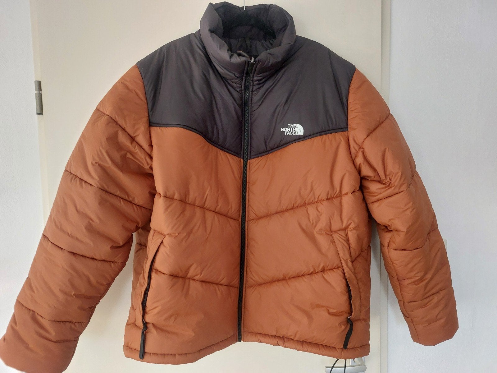 The North Face Puffer Jas - Bruin/Zwart - Maat XXL, Kleding | Heren, Bruin, Overige maten, Ophalen of Verzenden, Zo goed als nieuw