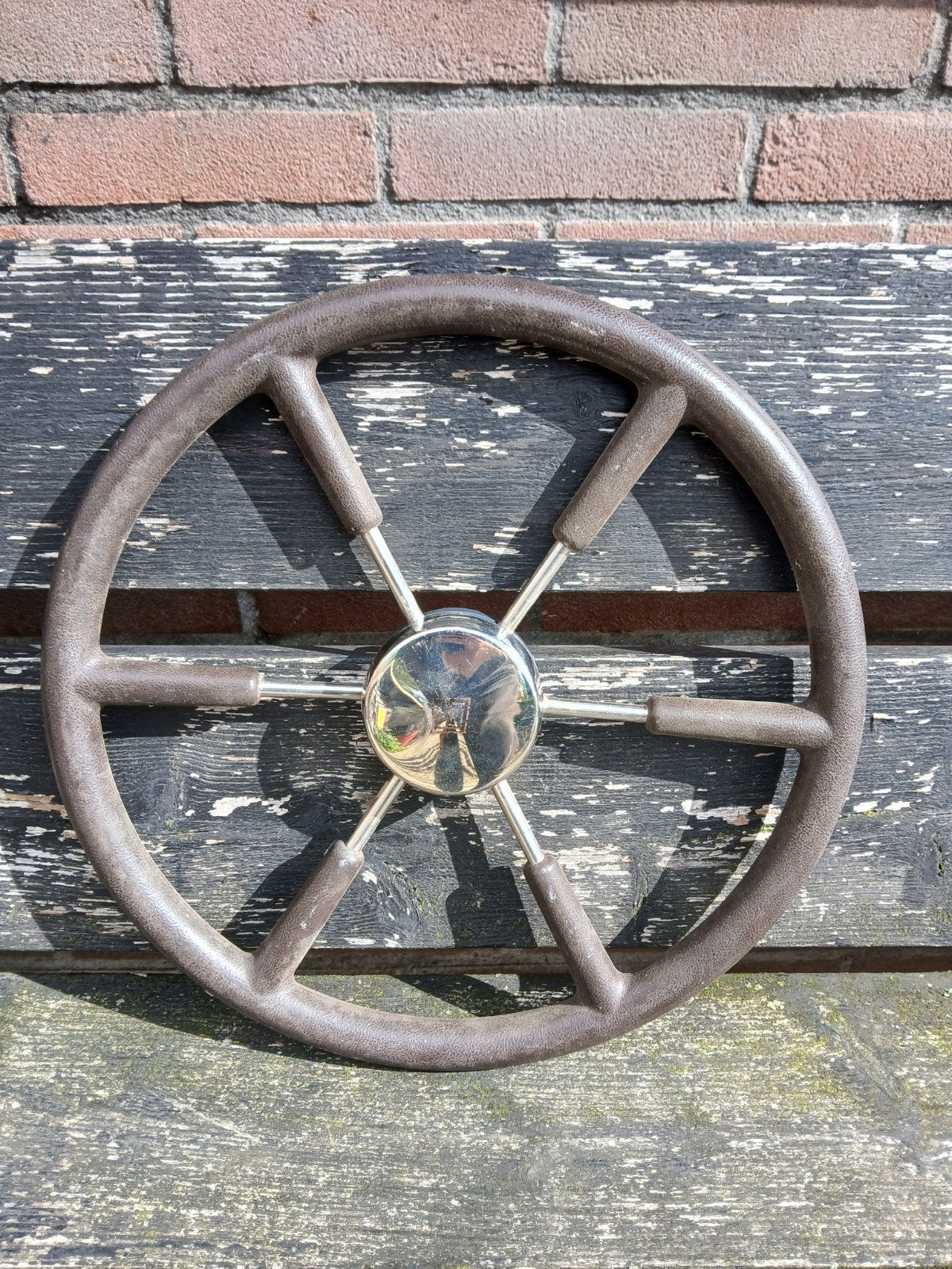 Stuurwiel voor boot 450 mm, Ophalen of Verzenden, Gebruikt, Overige typen