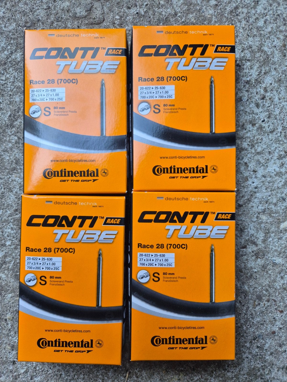 Continental Race 28 (700C) Binnenbanden Lang ventiel - Nieuw, Ophalen of Verzenden, Nieuw, Continental