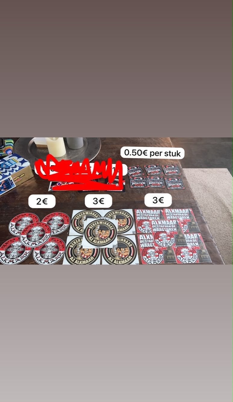 AZ stickers voor de echte AZ liefhebber, Ophalen of Verzenden, Nieuw, Sport