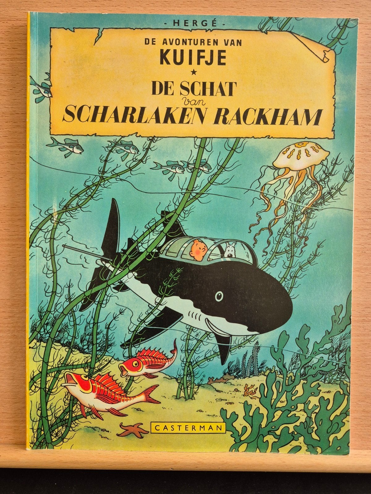 Kuifje: De Schat van Scharlaken Rackham (1947), Boeken, Eén stripboek, Ophalen of Verzenden, Zo goed als nieuw, Hergé