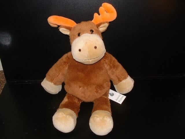 HAPPY HORSE ELAND VELOURS BRUIN/BEIGE MET ORANJE, Ophalen of Verzenden, Nieuw, Overige typen