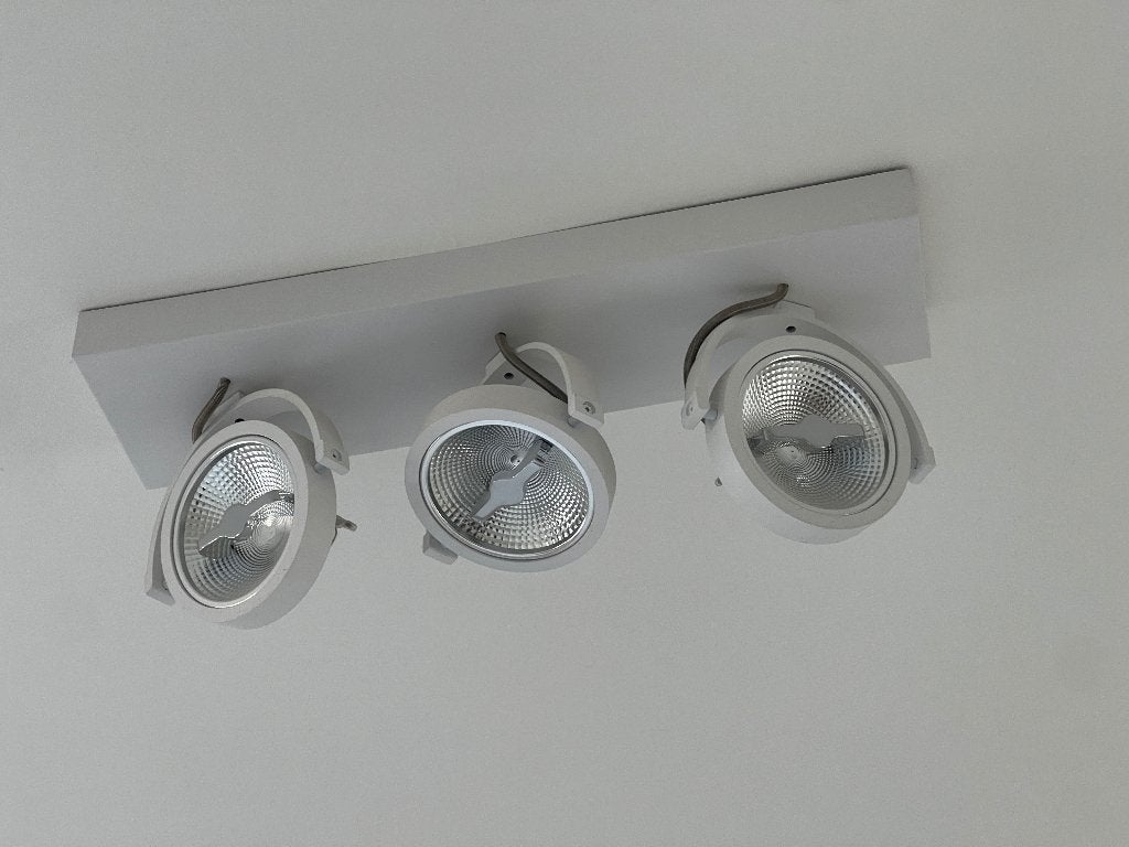 Ceiling lights, Zo goed als nieuw, Wit, Plafondlamp, Industrieel