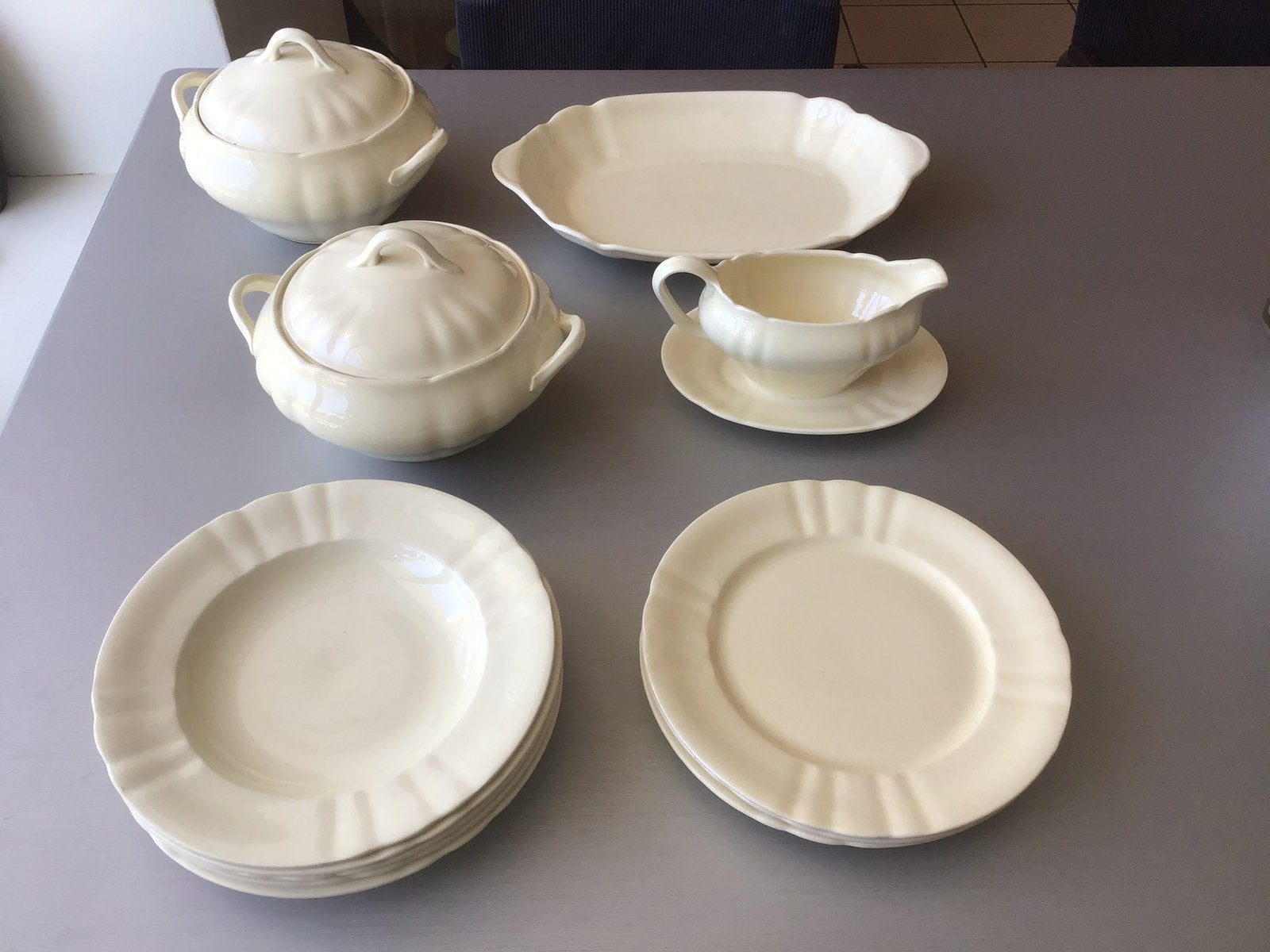 Servies Societe Ceramique model Gertrude pompoen vorm, Antiek en Kunst, Ophalen of Verzenden