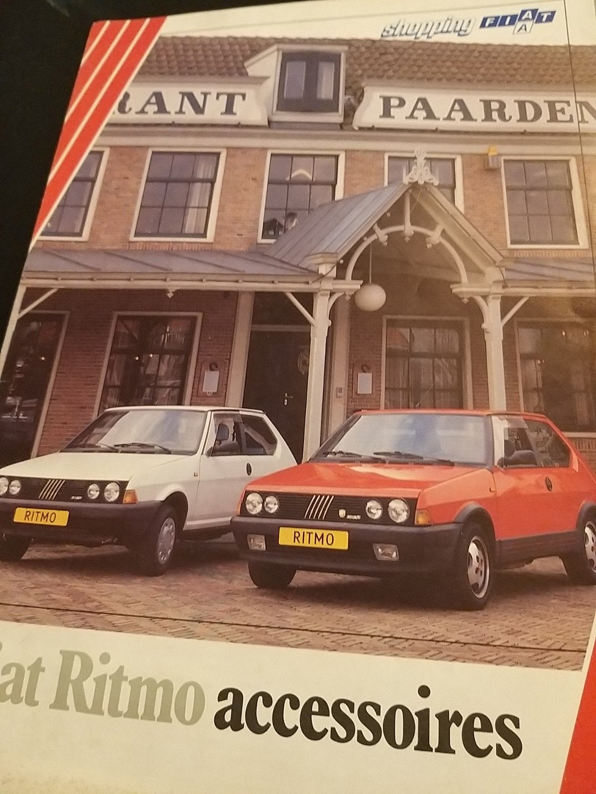 1986 Nederlands Fiat Ritmo II accessoires folder óók Abarth, Ophalen of Verzenden, Zo goed als nieuw, Overige merken