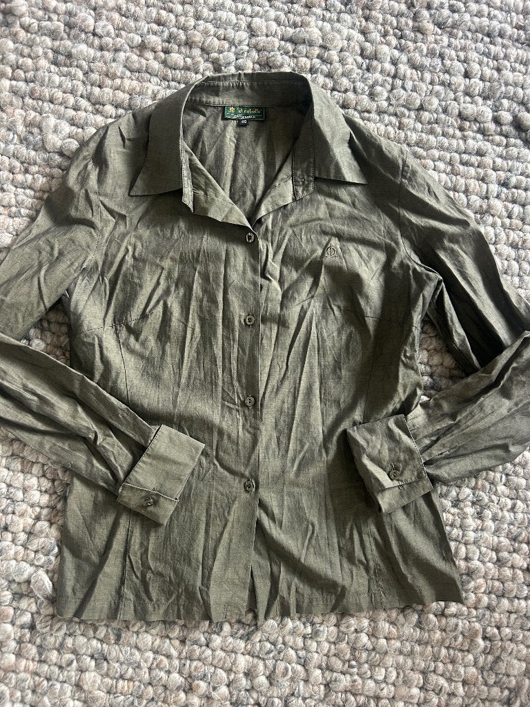 Schitterende groene kleur blouse merk el Caballo mt 38, Ophalen of Verzenden, Zo goed als nieuw, Maat 38/40 (M), Groen