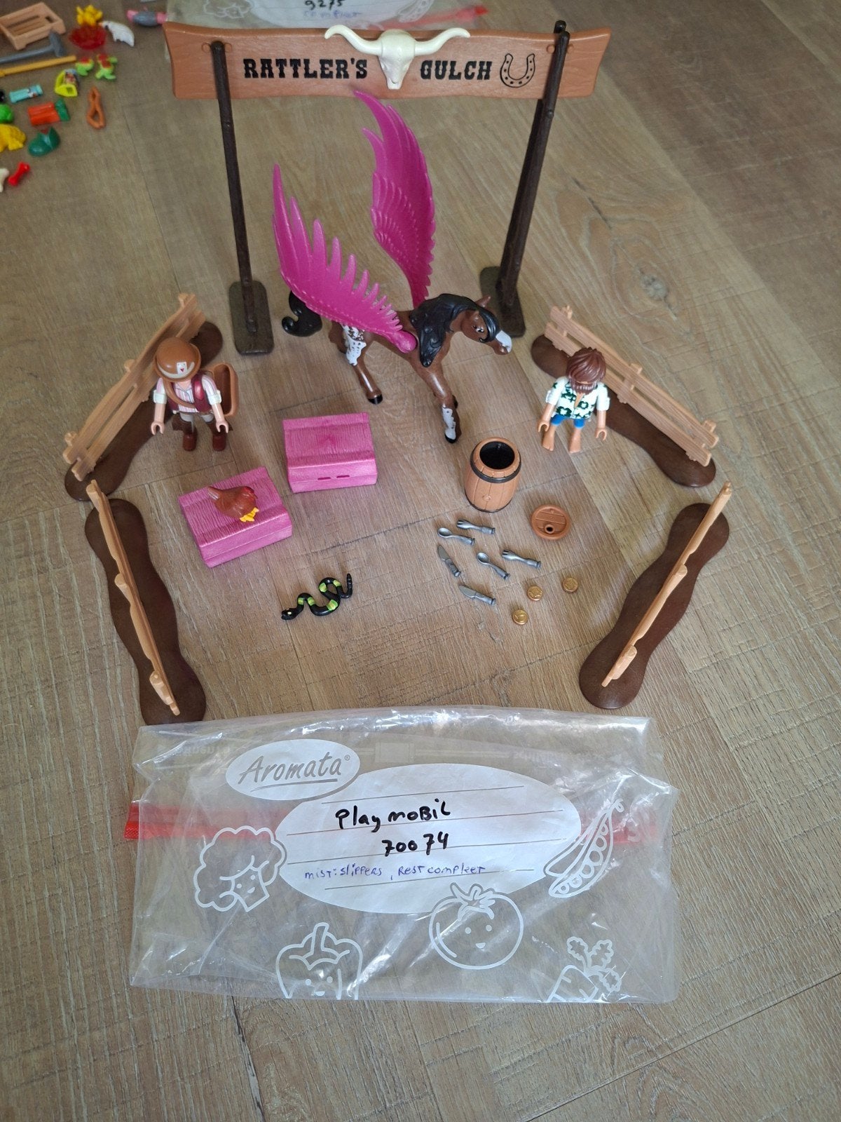 playmobil movie: marla en del met gevleugeld paard 70074, Kinderen en Baby's, Ophalen, Gebruikt, Overige series