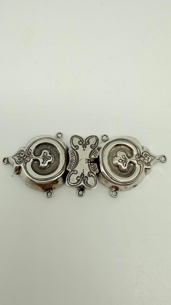 Antiek Hollands zilveren slot, werkt nog goed., Verzenden, Zilver