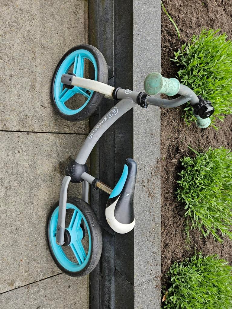 Kinderkraft loopfiets, grijs/blauw, Ophalen, Gebruikt, Minder dan 16 inch