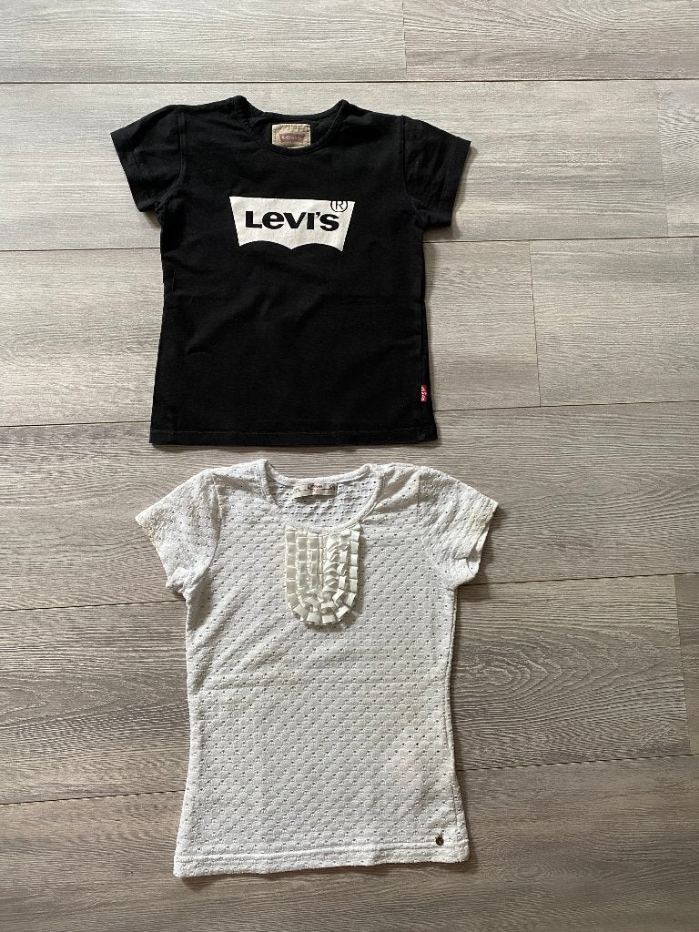 LEVI'S/SUPERTRASH 2 shirtjes maat 116, Meisje, Levi's en Supertrash, Ophalen of Verzenden, Zo goed als nieuw