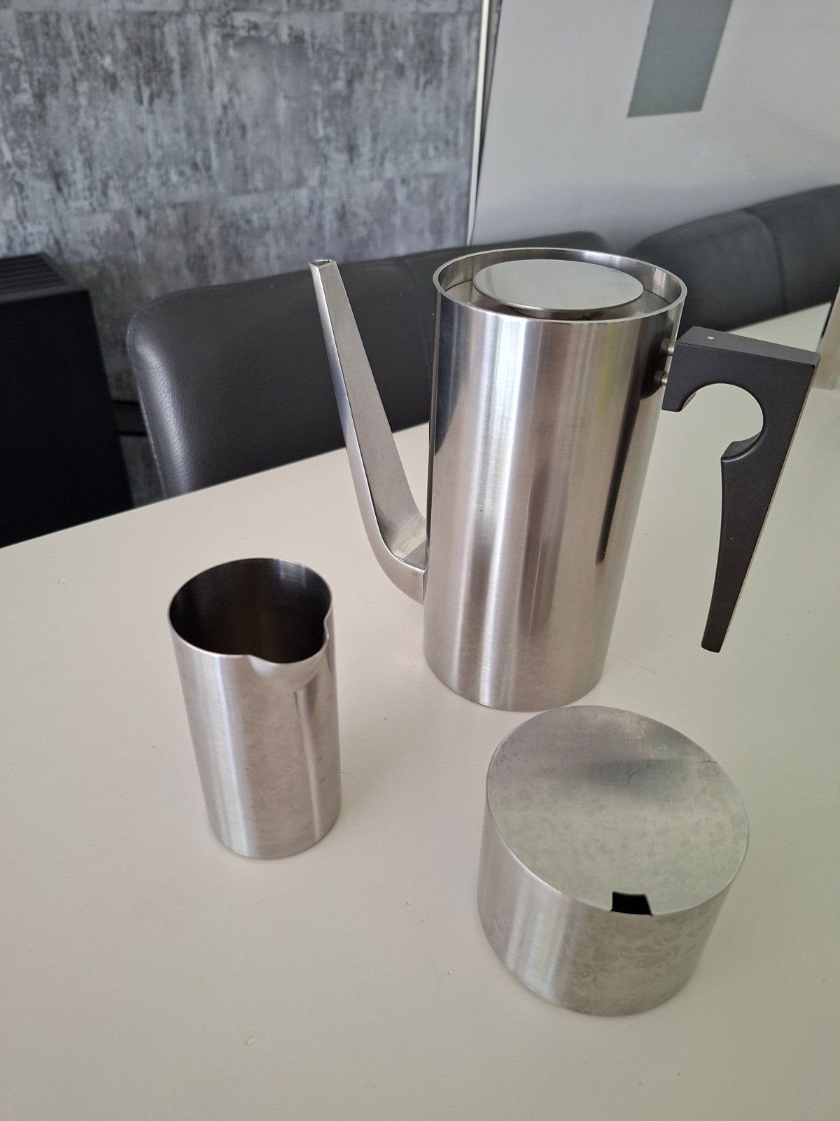 Stelton koffieset met melkkan en suikerpot, Overige typen, Zilver, Ophalen of Verzenden, Zo goed als nieuw