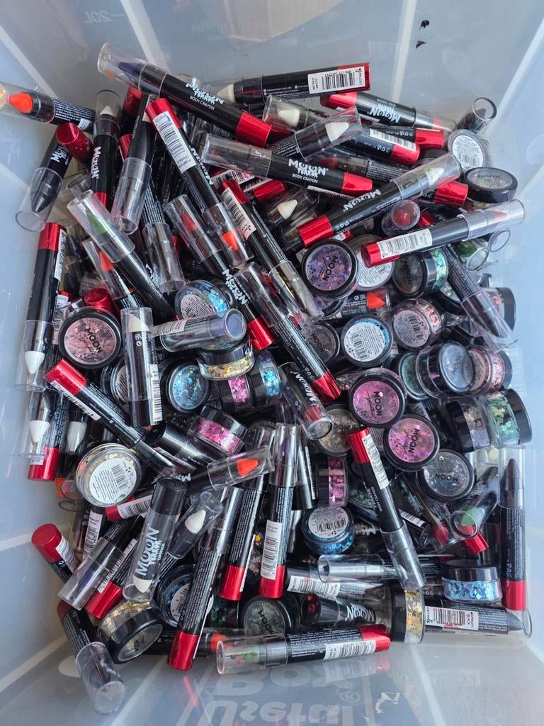 Grote partij Moon Terror make-up en glitters, Overige kleuren, Gehele gezicht, Moon Terror, Nieuw