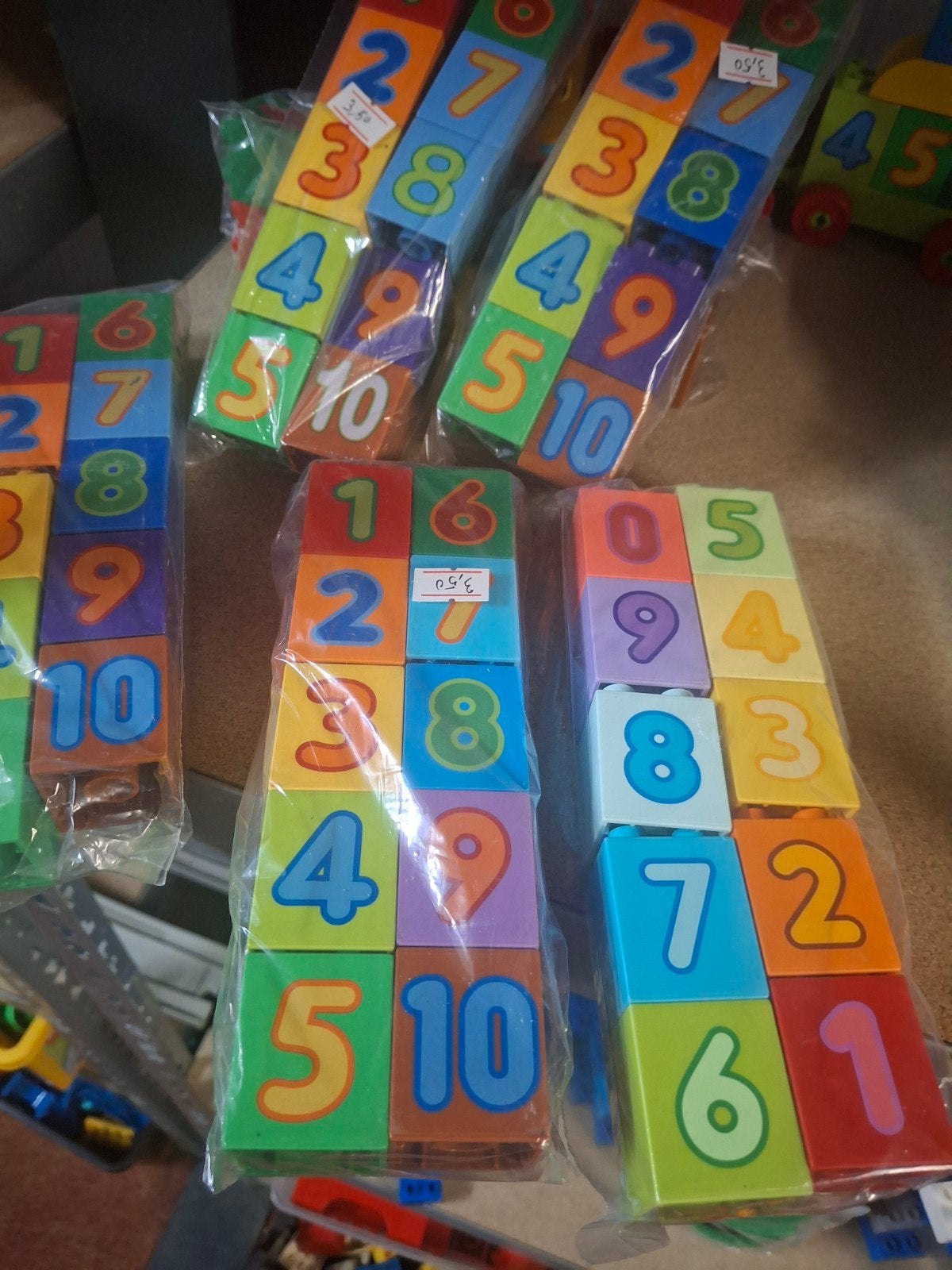 duplo getallen blokken 1 tm 10 set € 3.50, Ophalen of Verzenden, Duplo