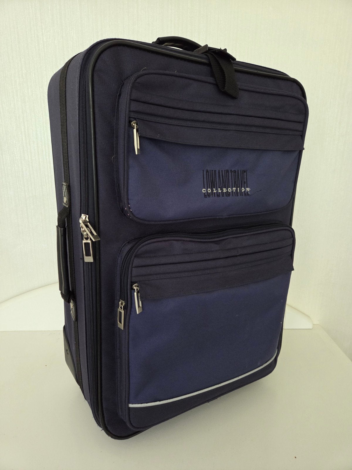 Lowland Travel Koffer - Blauw met Wieltjes en Handgreep, Sieraden, Tassen en Uiterlijk, Uitschuifbare handgreep, Gebruikt, 20 tot 30 cm