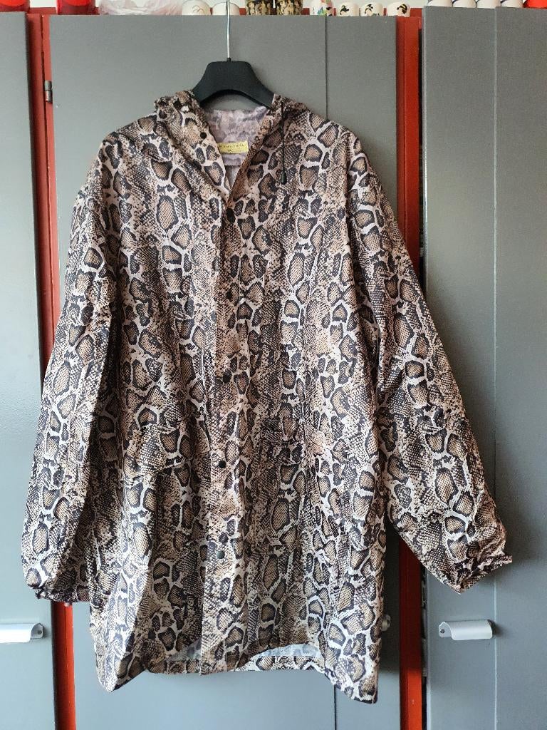 Little Diva regenjas slangenprint beige bruin M, Caravans en Kamperen, Ophalen of Verzenden, Zo goed als nieuw, Regenjas
